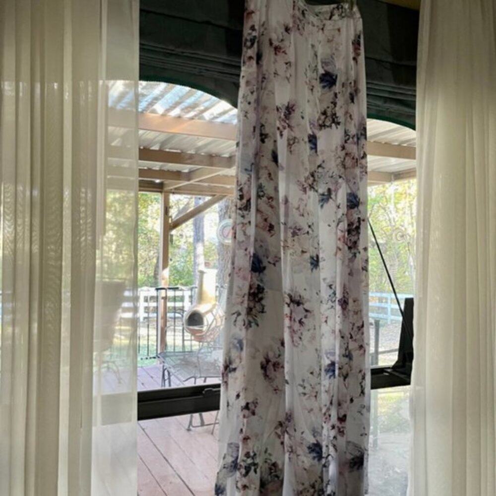 Show Me Your MuMu Maxi floral skirt multi colored L - Picture 9 of 9